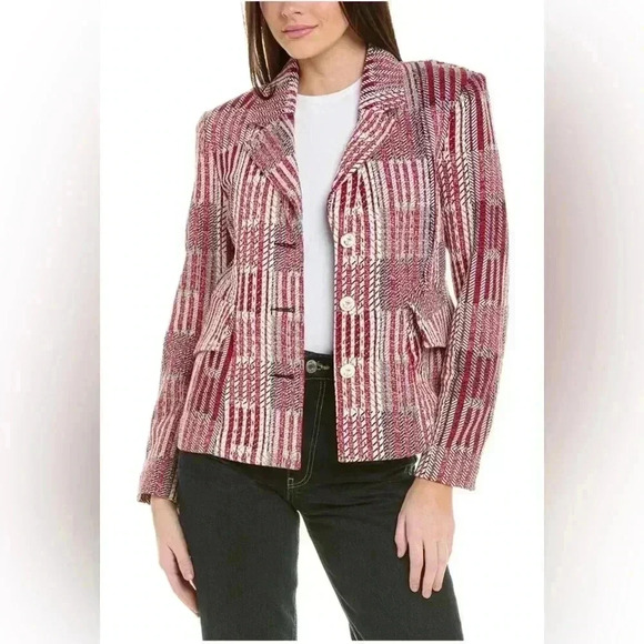 CAbi Women’s S Patchwork Blazer Jacket Style 6028 - NWOT - Picture 1 of 15
